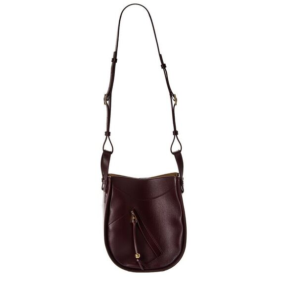Loewe Handbags - Loewe Hammock Slice Leather Hobo Bag, Red